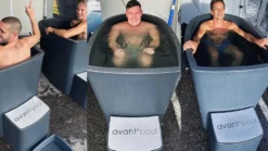 Avantopool IJsbad Hanki inclusief Externe Koel- en Verwarmingsunit - Zwart