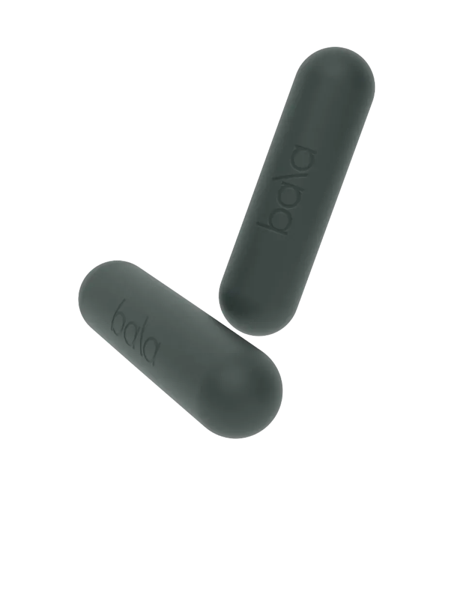 Bala Bars Dumbbells - 2 x 1 kg - Charcoal/Grijs