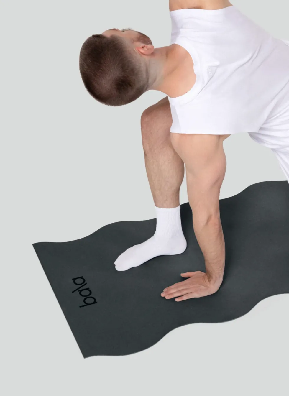Bala The Wavy Mat - Yogamat - Charcoal/Grijs