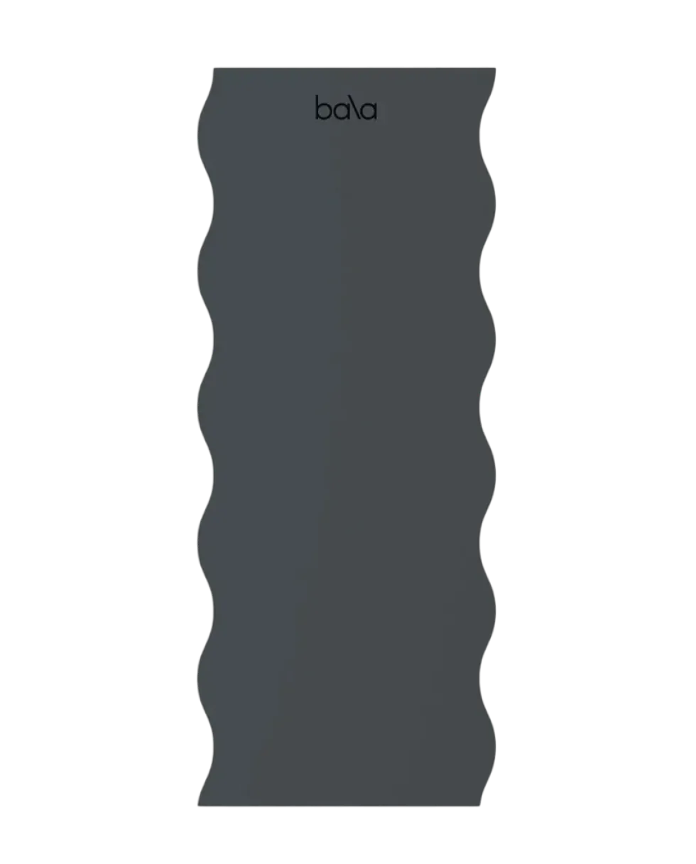 Bala The Wavy Mat - Yogamat - Charcoal/Grijs