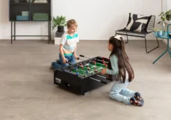 Bandito Mini Tafelvoetbal met Telescopische Stangen - Zwart