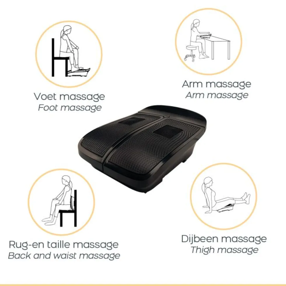 Bioenergiser Vibration Leg Trainer Trillplaat - Zwart