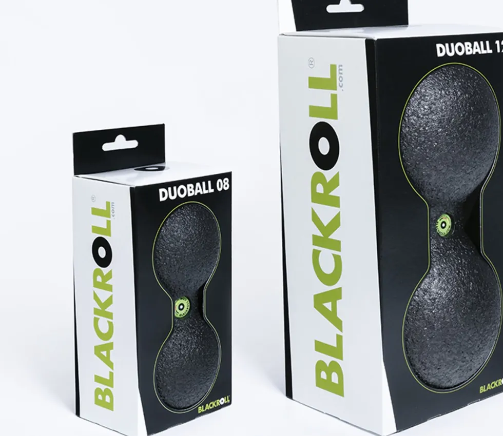 Blackroll Duoball - 12 cm - Zwart