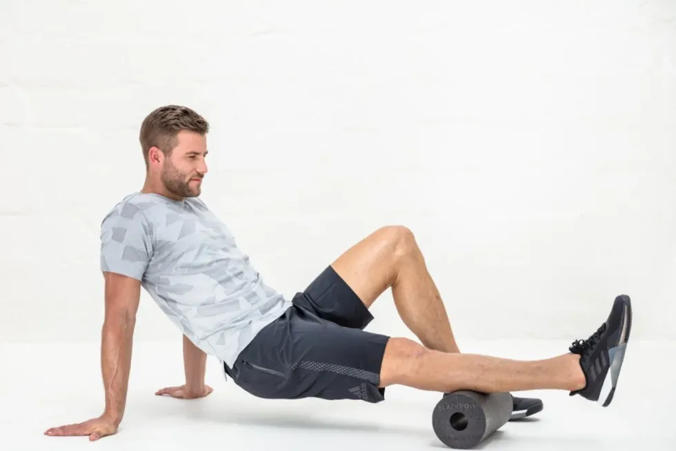 Blackroll Standard Foam Roller - 30 cm - Zwart/Wit/Blauw