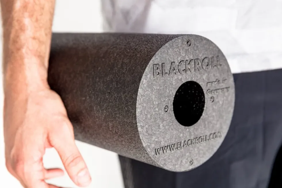 Blackroll Standard Foam Roller - 30 cm - Zwart/Wit/Blauw