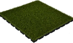Bos Rubber Kunstgras Tegel - 100 x 100 cm - Groen