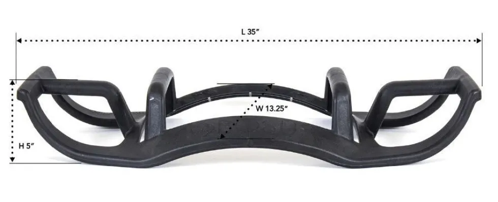 Bosu Helm / Push-Up Bar - Zwart