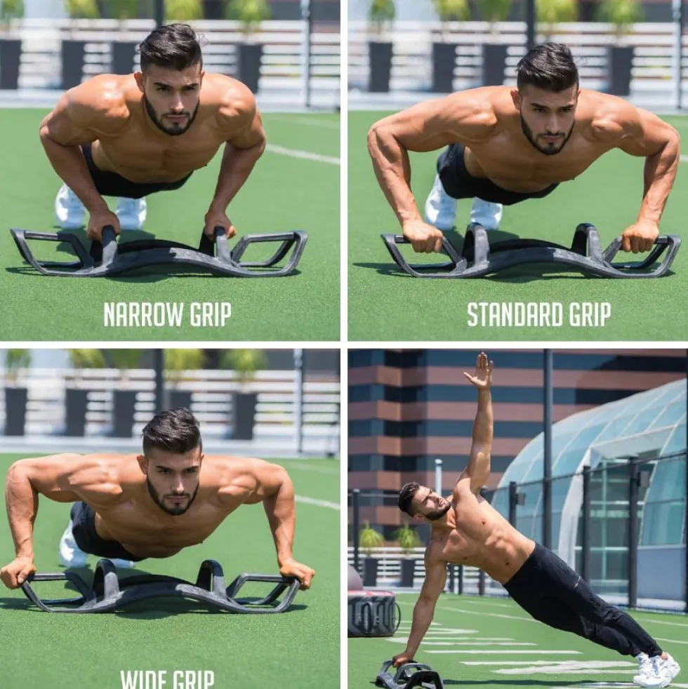 Bosu Helm / Push-Up Bar - Zwart