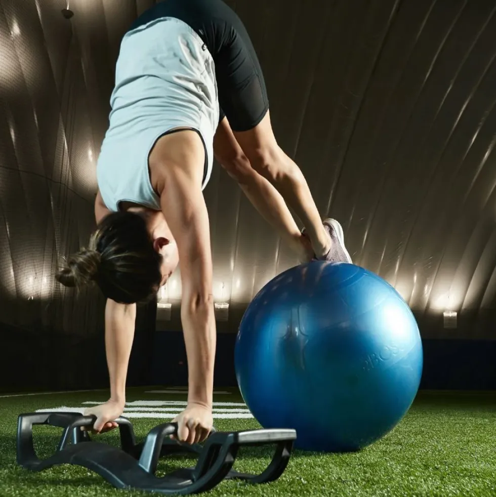 Bosu Helm / Push-Up Bar - Zwart
