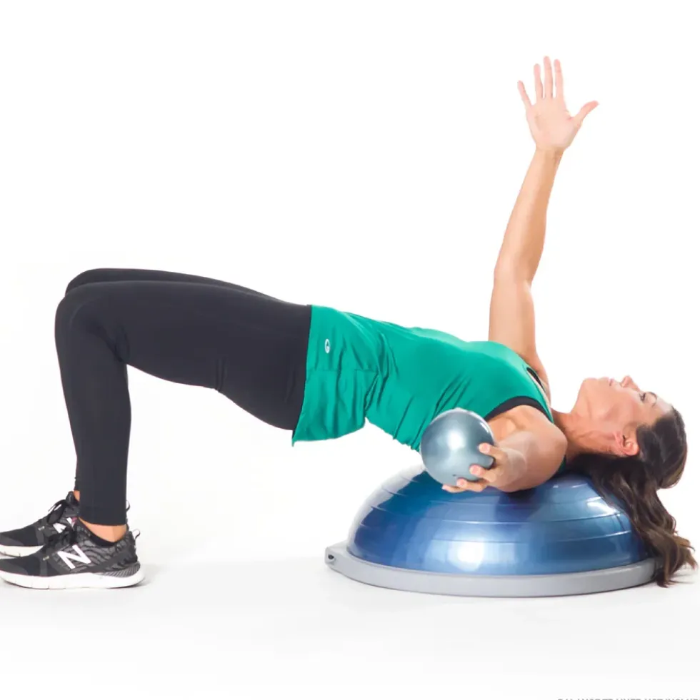 Bosu Toning Ball - 2 kg - Blauw