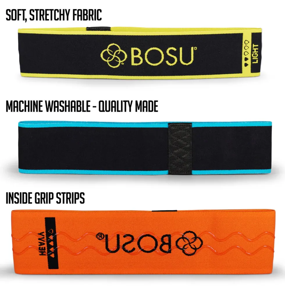 Bosu Weerstandsband - Fabric Resistance Bands - Licht - Geel