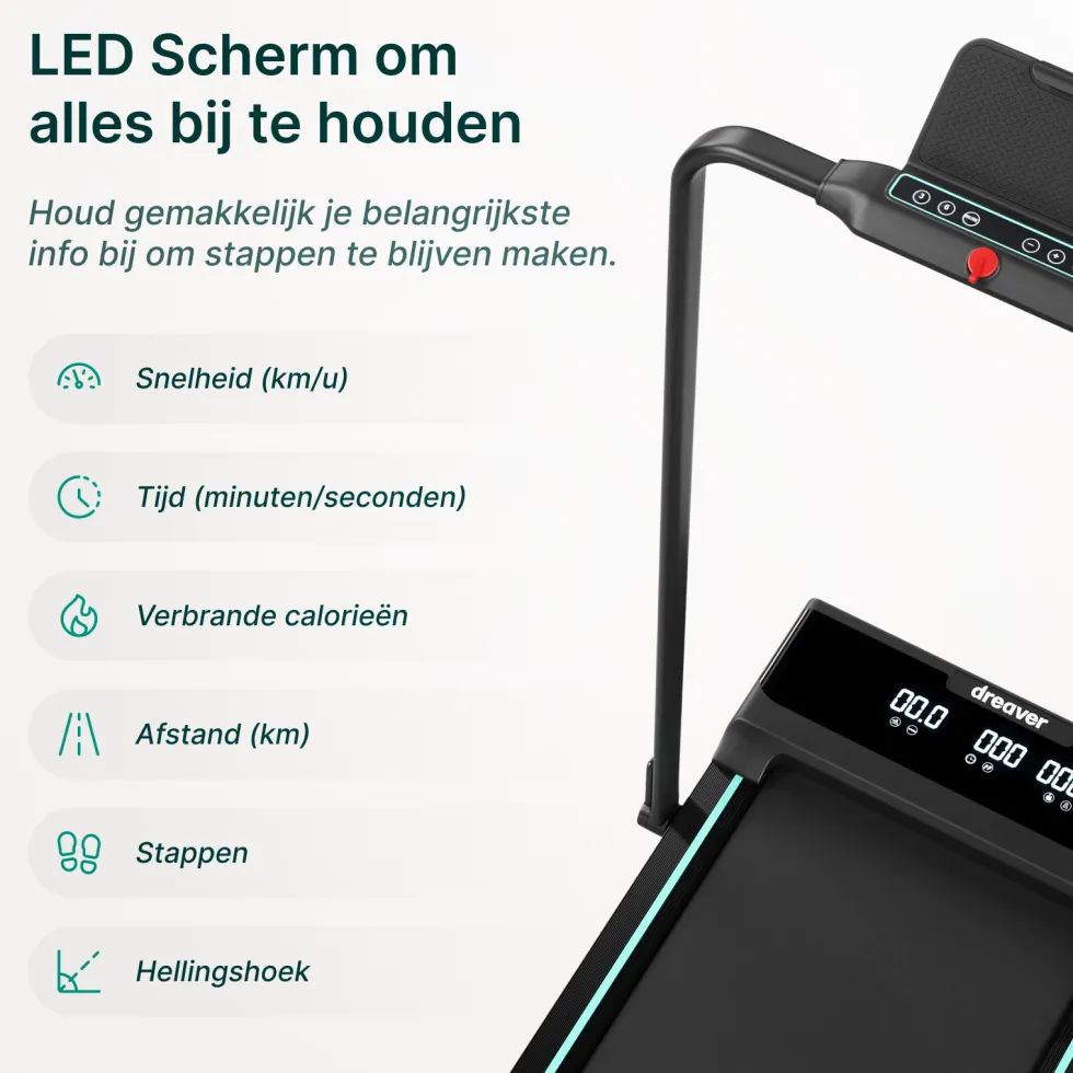 Dreaver Elevate Pro Loopband - Inklapbaar - Voor Thuis