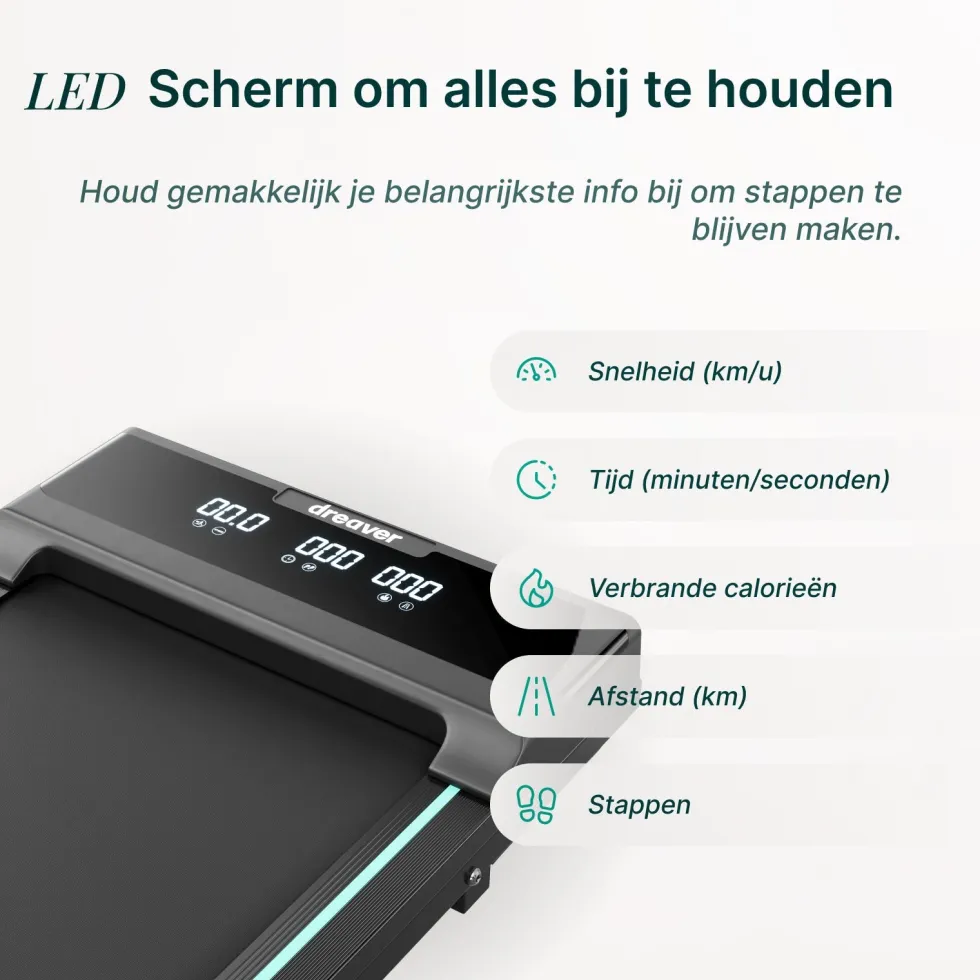 Dreaver Motion One Walkingpad - met Stappenteller