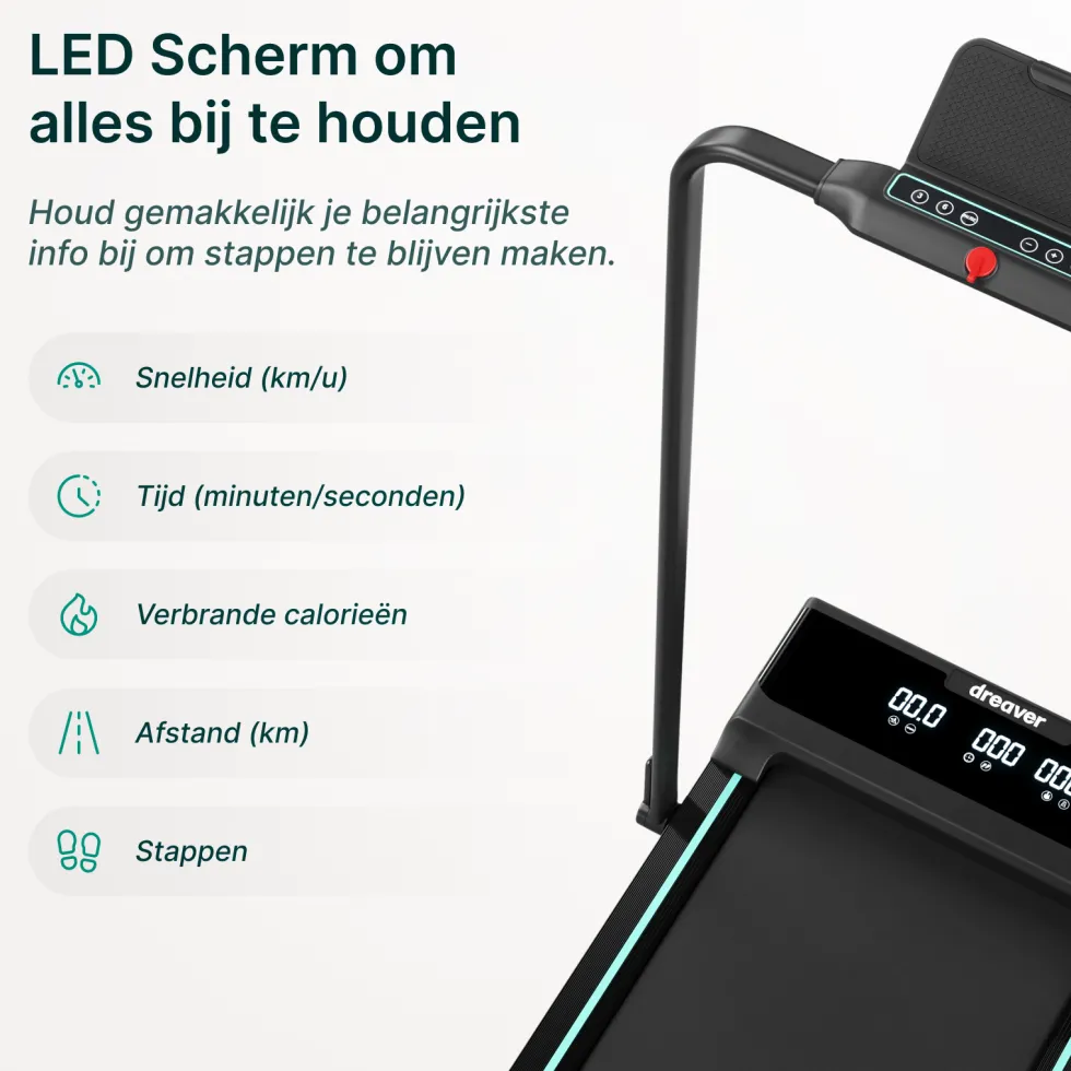 Dreaver Motion Pro Loopband - Inklapbaar - Voor Thuis