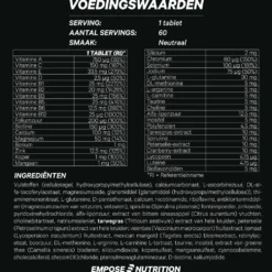Empose Nutrition Multi Men Tabs - Multivitamine Man - 60 Tabletten