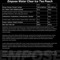 Empose Nutrition Water Clear Isolate - Proteine Ranja - Eiwit Poeder - 600 gr - Ice Tea Perzik