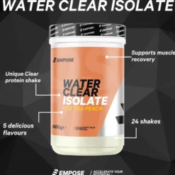 Empose Nutrition Water Clear Isolate - Proteine Ranja - Eiwit Poeder - 600 gr - Ice Tea Perzik