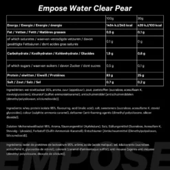 Empose Nutrition Water Clear Isolate - Proteine Ranja - Eiwit Poeder - 600 gr - Peer