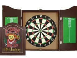 Equinox Dartbord Kabinet Set Pegasus- Inclusief 6 Dartpijlen
