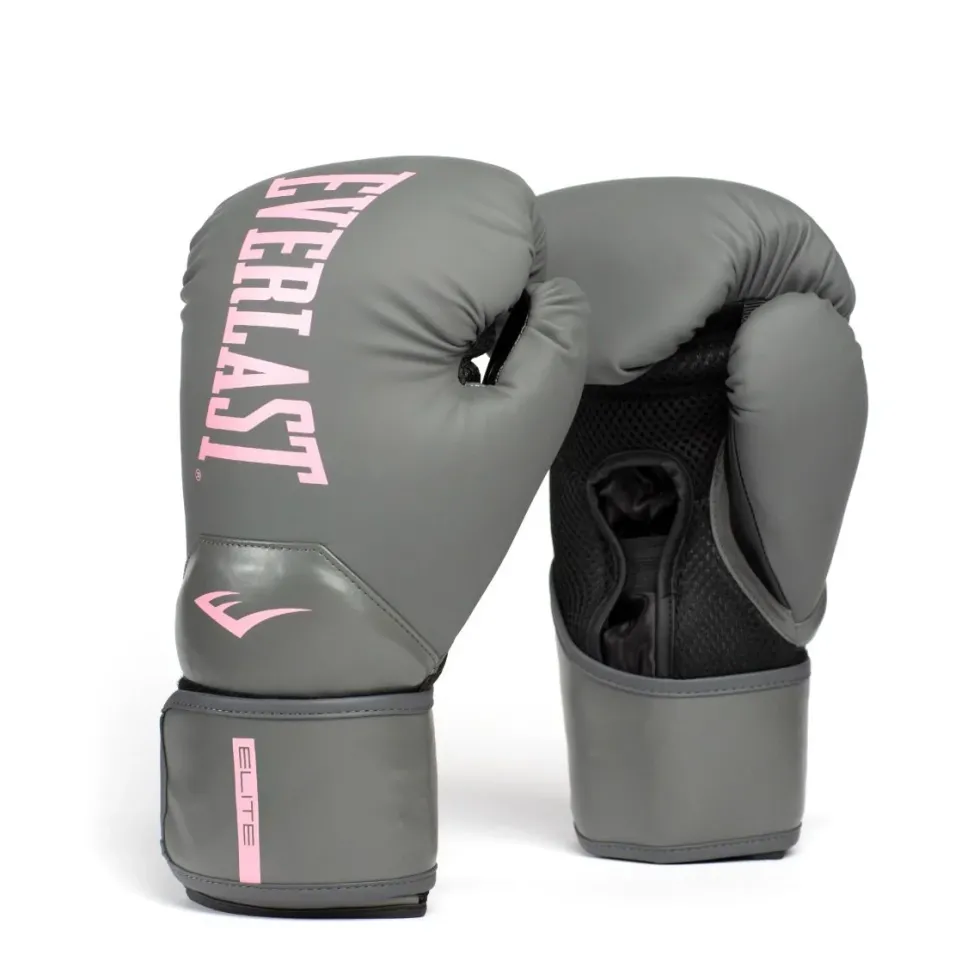 Everlast Elite 2 Bokshandschoenen - Grijs/Roze
