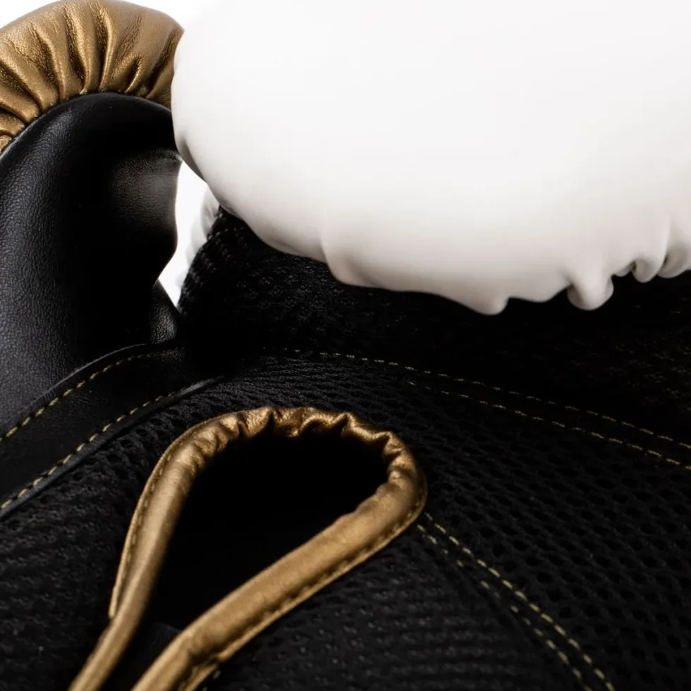 Everlast Powerlock 2R Bokshandschoenen - Wit/Goud