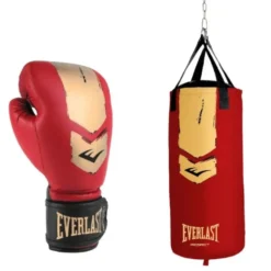 Everlast Prospect 2 Heavy Bag Kit - Bokszak & Bokshandschoenen - Rood/Goud