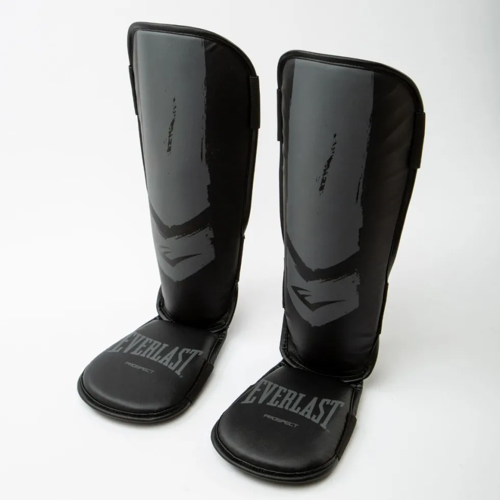 Everlast Prospect Jeugd Scheenbeschermers - Zwart/Grijs