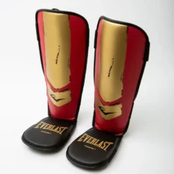 Everlast Prospect Jeugd Scheenbeschermers - Rood/Goud