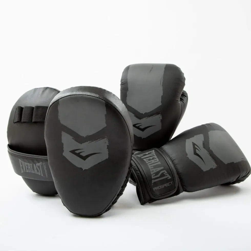 Everlast Prospect 2 Pad Kit - Bokshandschoenen & Pad - Zwart/Grijs