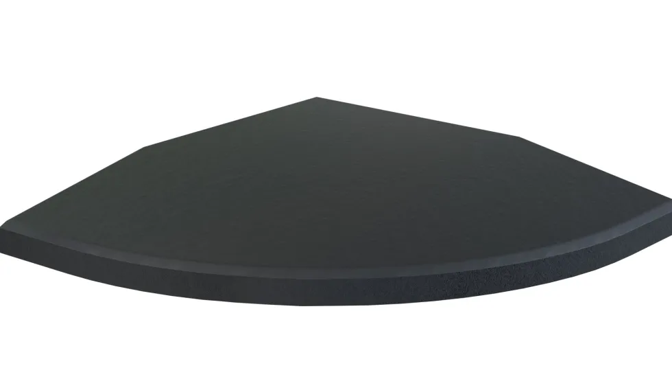 Flow Fitness Hoekprofiel Rubberen Tegel Met Waterdichte SBR-Laag - 20 x 20 x 2 cm