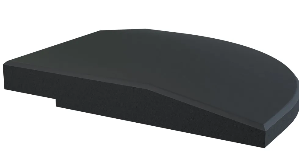 Flow Fitness Hoekprofiel Rubberen Tegel Met Waterdichte SBR-Laag - 20 x 20 x 2 cm