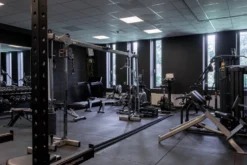 Flow Fitness Hoekstuk Rubberen Tegel Met Waterdichte SBR-laag - 15 x 15 cm