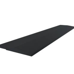 Flow Fitness Oploopprofiel Rubberen Tegel - 100 x 20 x 2 cm - Zwart