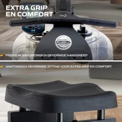 Fluid Rower Neon Pro XL Roeitrainer - Mat Zwart