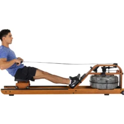 Fluid Rower Viking 3V Roeitrainer - Donker Eiken