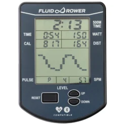 Fluid Rower Viking 3V Roeitrainer - Donker Eiken