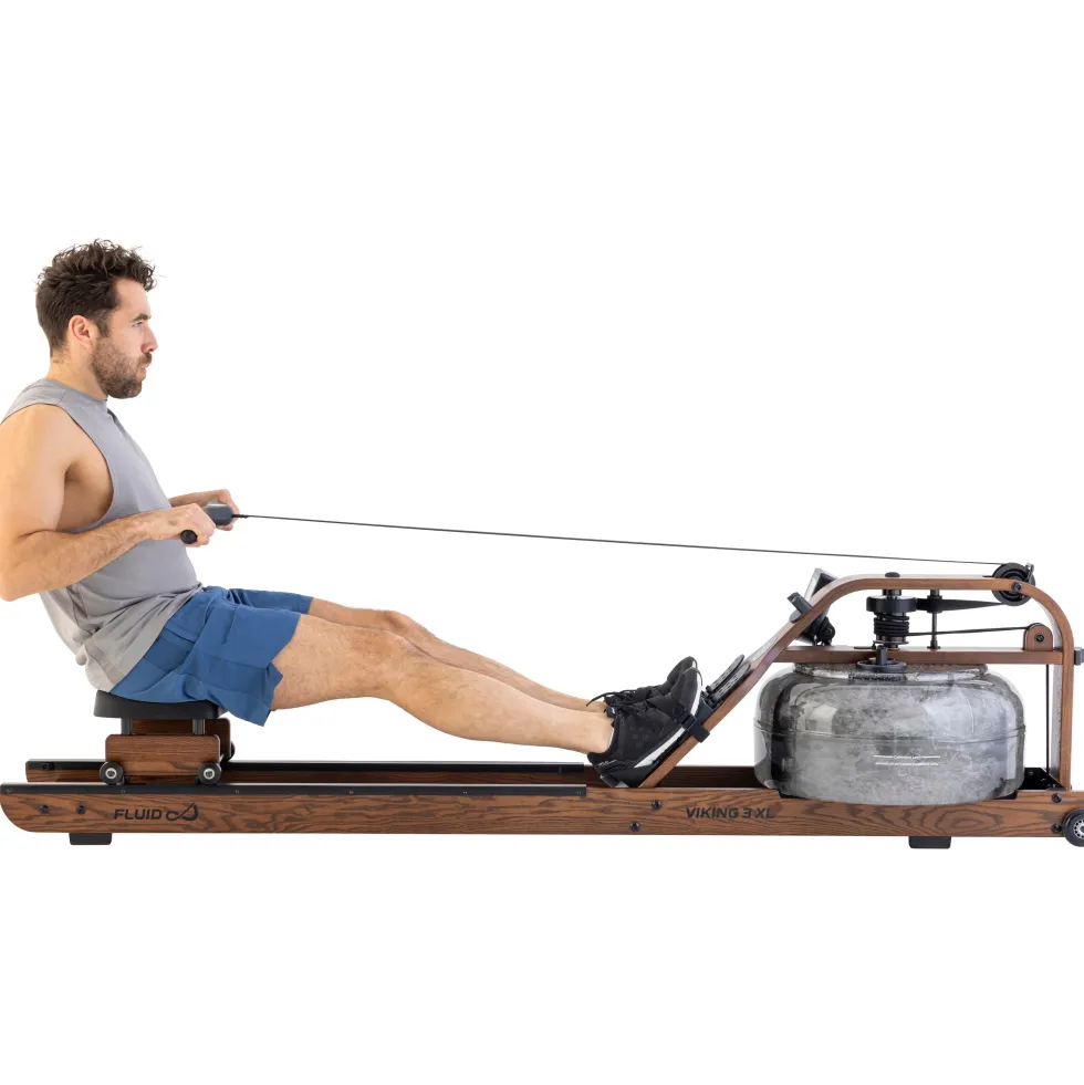 Fluid Rower Viking 3 XL Roeitrainer - Walnoot