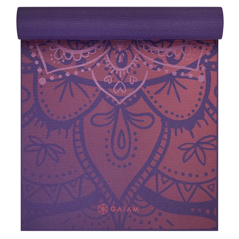 Gaiam Premium Metallic Yogamat - 6 mm - Athenian Rose