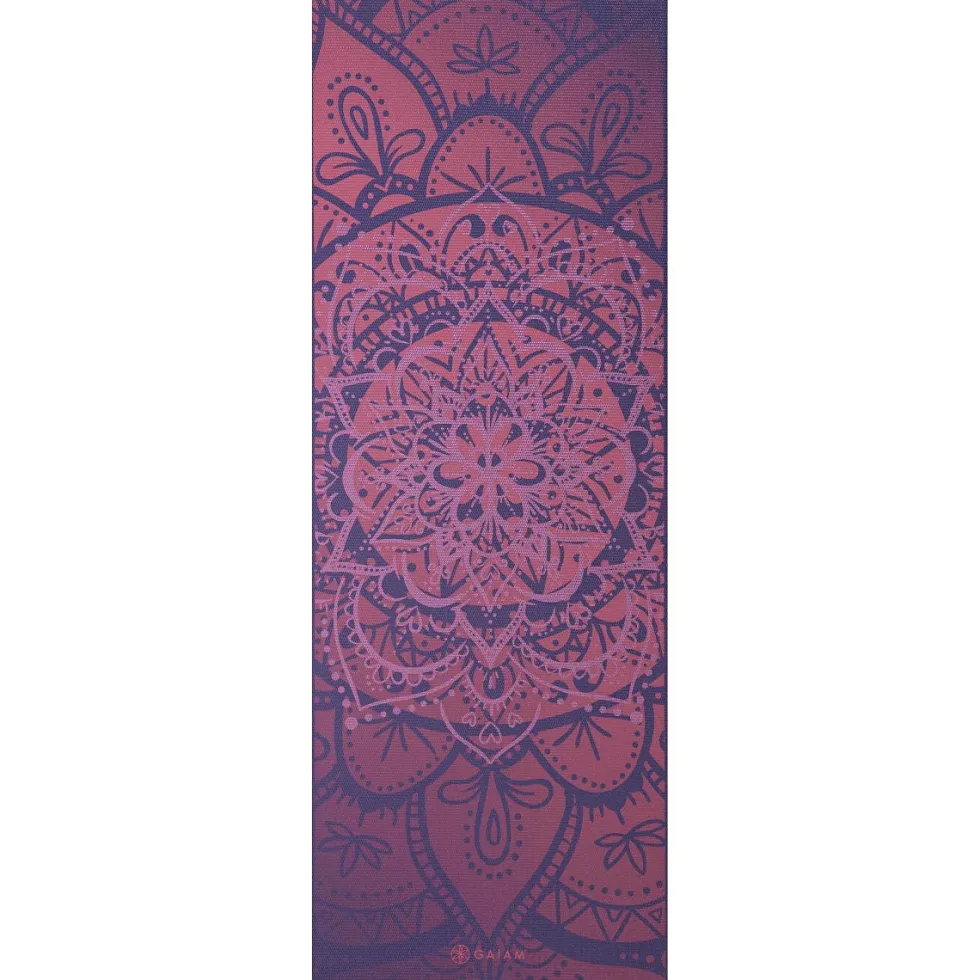 Gaiam Premium Metallic Yogamat - 6 mm - Athenian Rose
