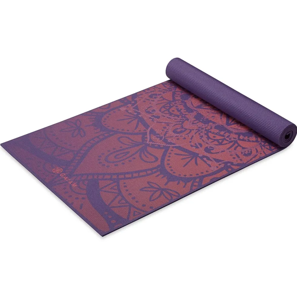 Gaiam Premium Metallic Yogamat - 6 mm - Athenian Rose