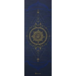 Gaiam Reversible Yogamat - 6 mm - Metallic Sun & Moon