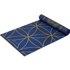 Gaiam Reversible Yogamat - 6 mm - Metallic Sun & Moon