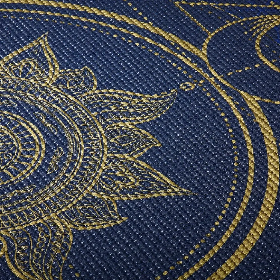 Gaiam Reversible Yogamat - 6 mm - Metallic Sun & Moon