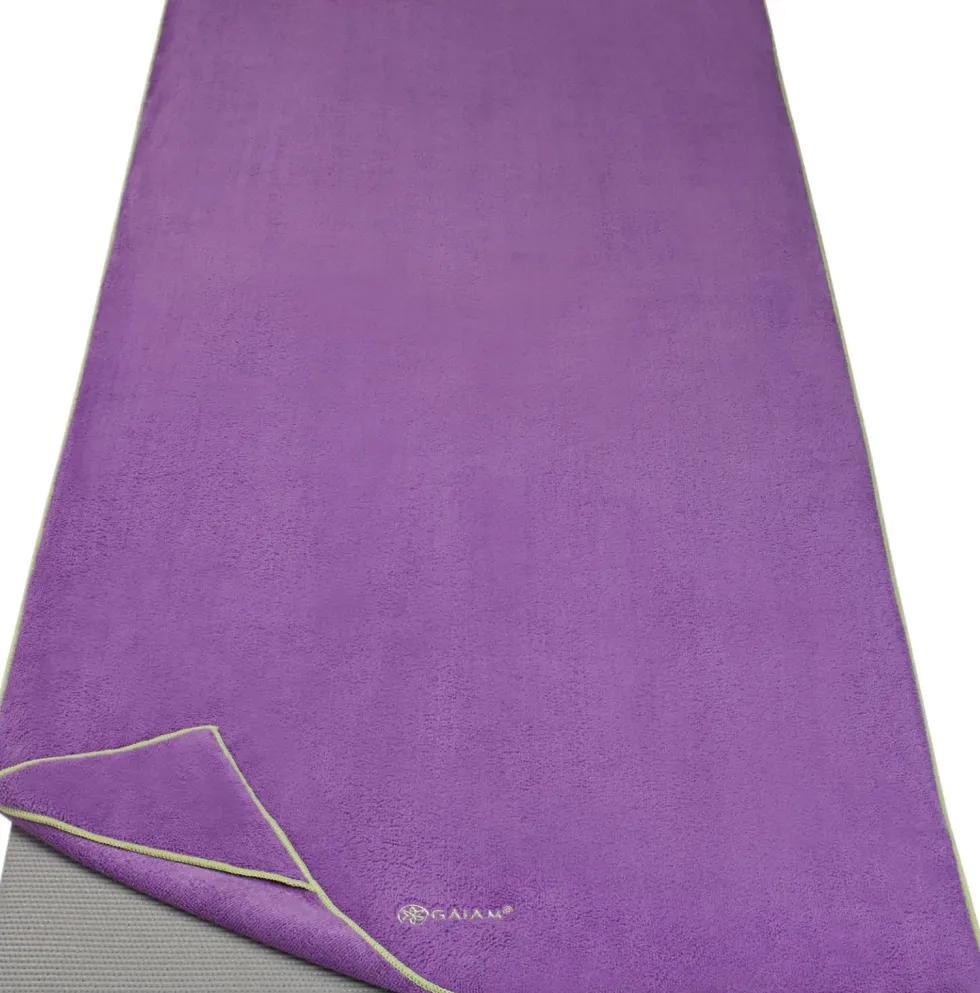Gaiam Stay Put Yoga Handdoek - Purple