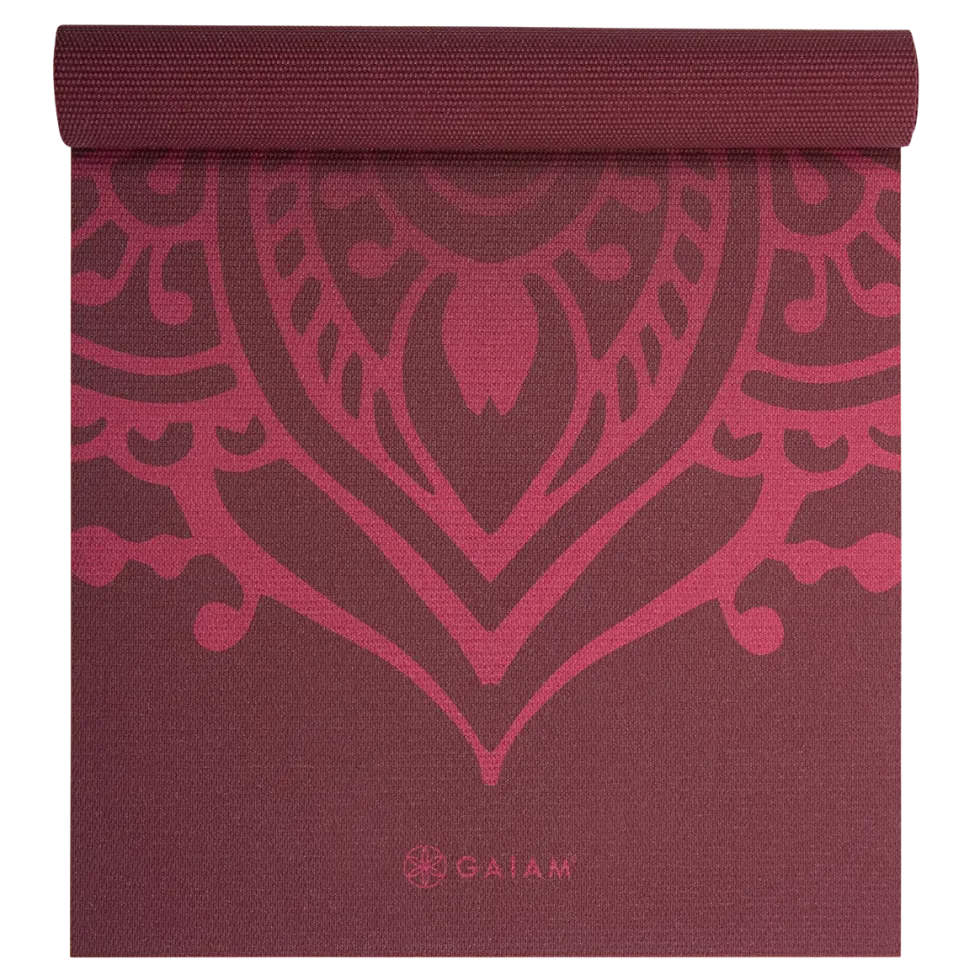 Gaiam Yogamat - Cherry Sundial Layers - 5 mm