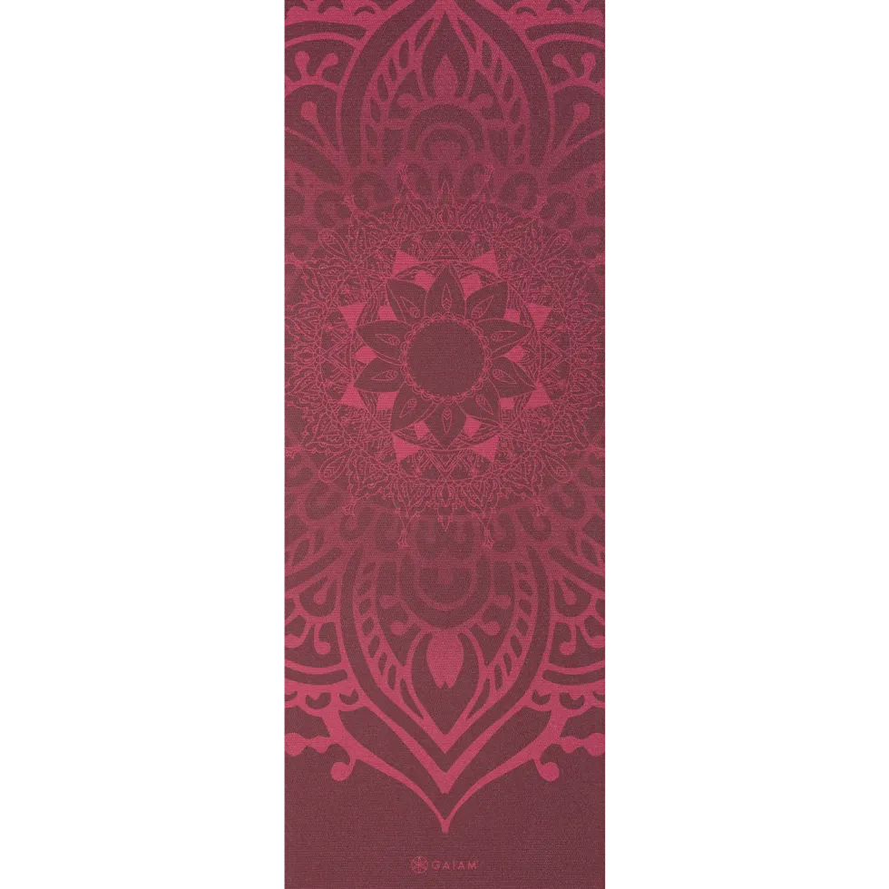 Gaiam Yogamat - Cherry Sundial Layers - 5 mm