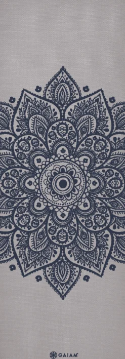 Gaiam Yogamat - Sustained Grey Sundial Flower - 5 mm