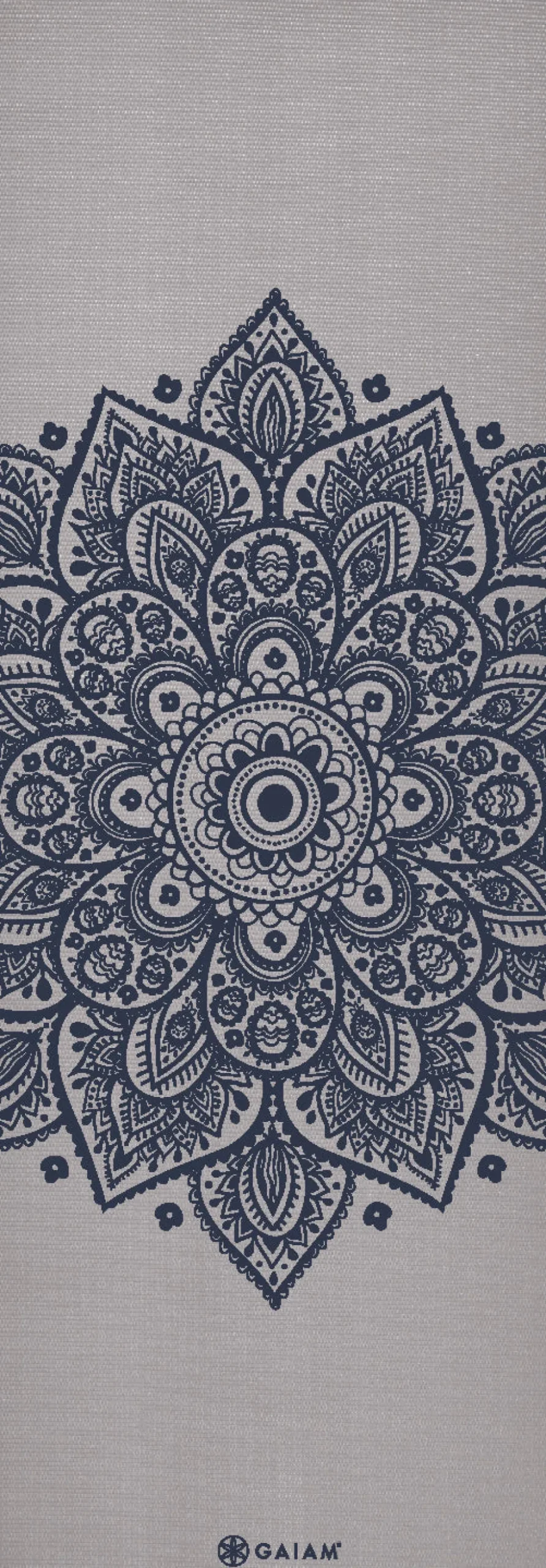 Gaiam Yogamat - Sustained Grey Sundial Flower - 5 mm