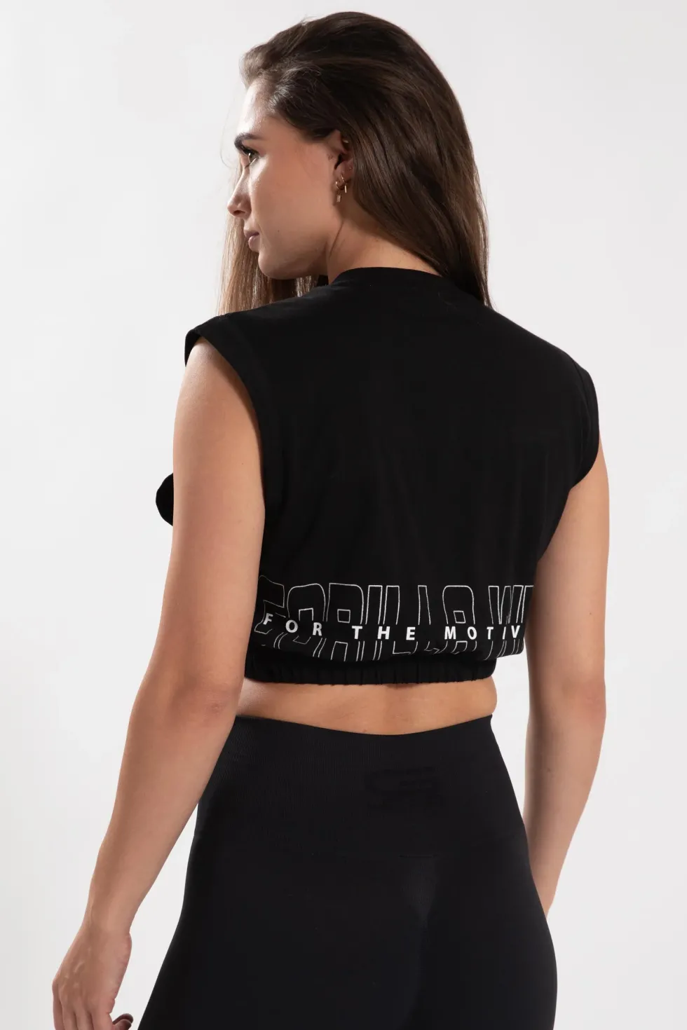 Gorilla Wear Albion Oversized Crop Top - Zwart