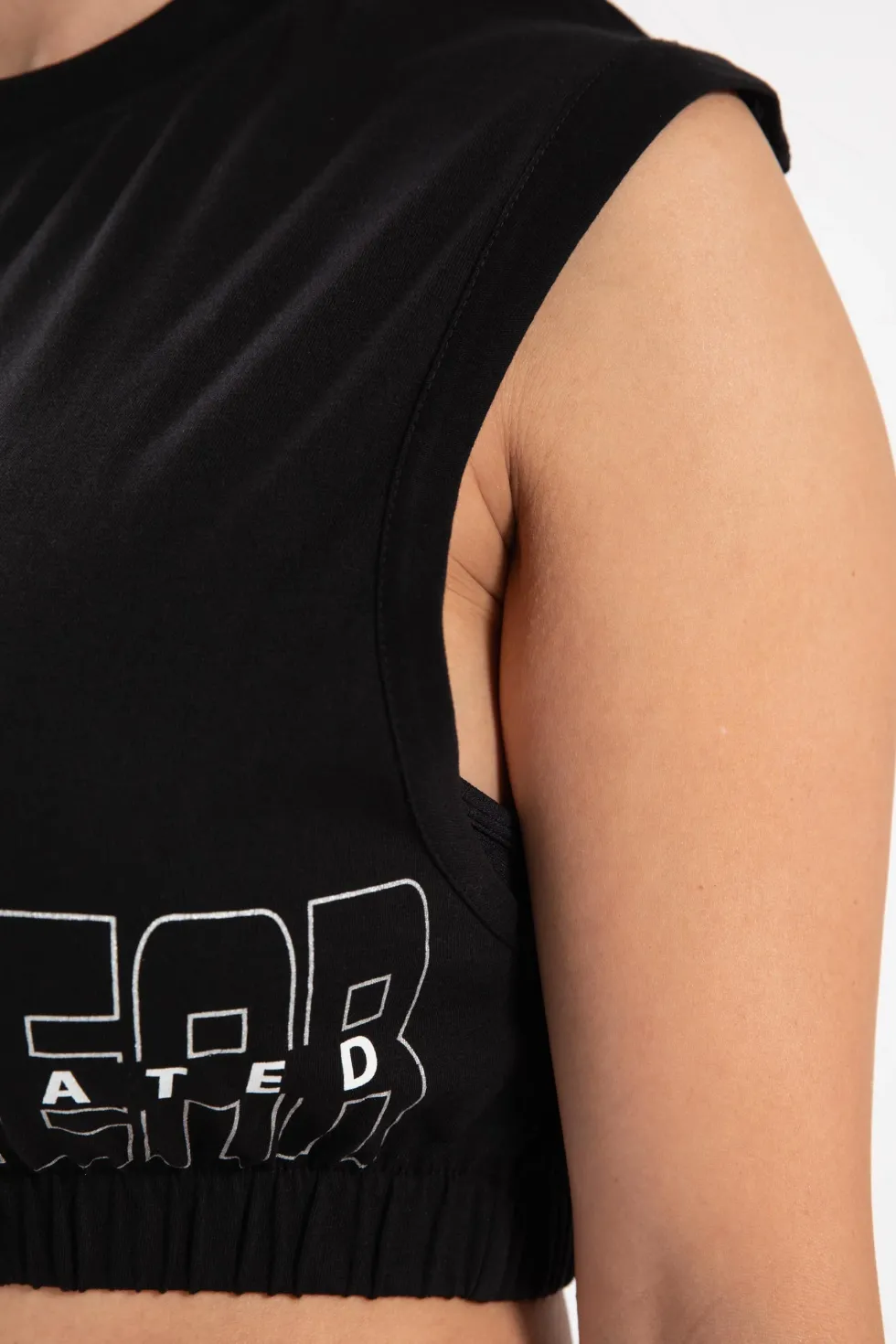 Gorilla Wear Albion Oversized Crop Top - Zwart